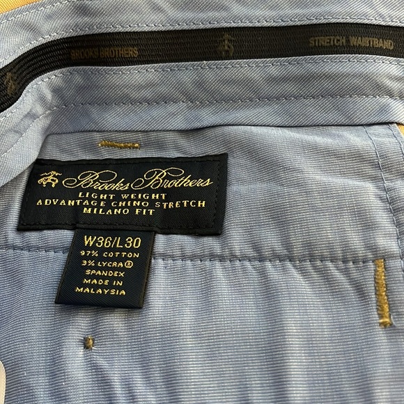 Brooks Brothers | Milano lightweight advantage chino pants Men’s size 36/30 work - Picture 5 of 10